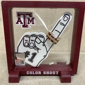 NWT Bring It On Texas A&M Four Stack Ring Set